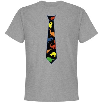 Dinosaur Tie Unisex Gildan Heavy Cotton Crew Neck Tee