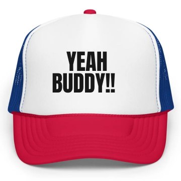 Yeah Buddy Hat KC Caps Poly-Foam Snapback Trucker Hat
