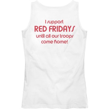Red Friday tanks Junior Fit Bella Sheer Longer Length Rib Tank Top
