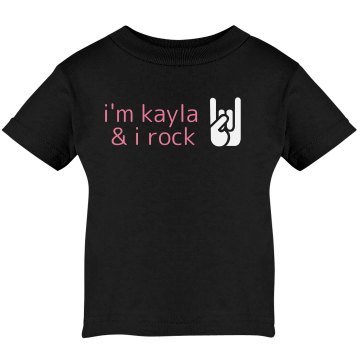 I Rock  Infant Bella Baby Long Sleeve Lap Shoulder Tee