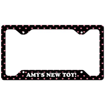 Amy's New Toy License Plate Cover