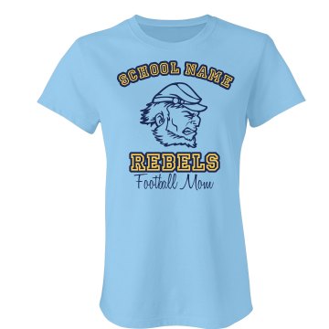 Rebel Sports Mom Template Junior Fit American Apparel Fine Jersey Tee