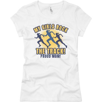 Track Mom w/ Back Junior Fit Basic Bella Favorite Tee