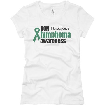 Non Hodgkins Awareness Junior Fit Basic Bella Favorite Tee