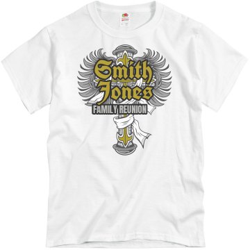 Wings & Cross Reunion Unisex Basic Gildan Heavy Cotton Crew Neck Tee