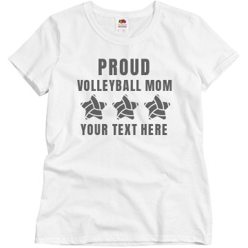 Volleyball mom tee Misses Relaxed Fit Basic Gildan Ultra Cotton Tee