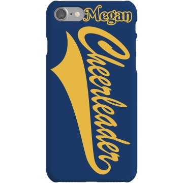 Cheer School Colors Phone Plastic iPhone 5 Case White 