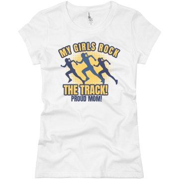 Girls Track and Field Junior Fit Basic Bella Favorite Tee