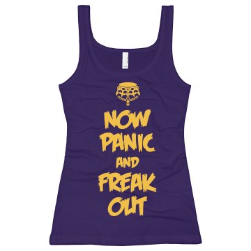 Now Panic & Freak Out Junior Fit Bella Sheer Longer Length Rib Tank Top