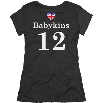 Babykins UK Couple Tee Junior Fit Bella Triblend Tee