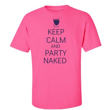 Party Naked Unisex American Apparel Neon Crew Neck Tee