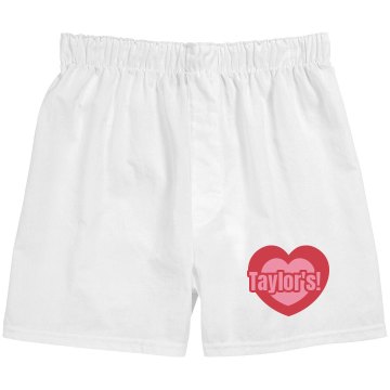 Taylor's Love Womens Unisex Robinson Boxer Shorts