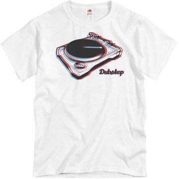 Dubstep 3-D Unisex Basic Gildan Heavy Cotton Crew Neck Tee