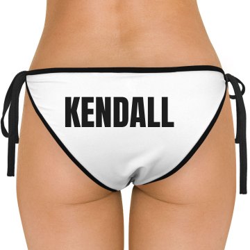 Aye He's Mine w/ Back American Apparel Nylon Tricot Side-Tie Bikini Swimsuit Bottom