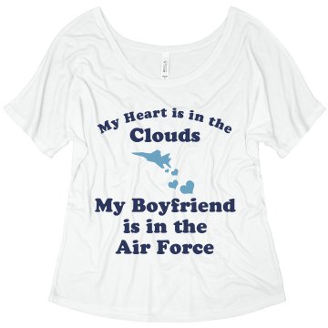 Air Force Boyfriend Junior Fit Bella Crewneck Jersey Tee