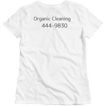 Green Clean Inc. w/ Back Misses Relaxed Fit Basic Gildan Heavy Cotton Tee