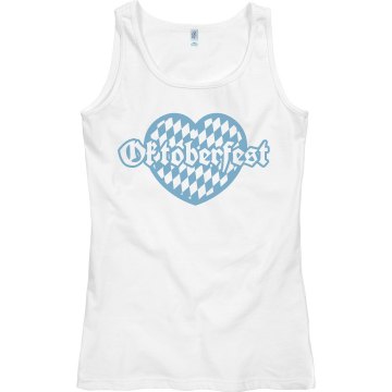 Oktoberfest Heart Junior Fit Bella Triblend Tee