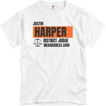 District Judge Election Unisex Basic Gildan Heavy Cotton Crew Neck Tee