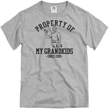 Property of My Grandkids Unisex Basic Gildan Heavy Cotton Crew Neck Tee