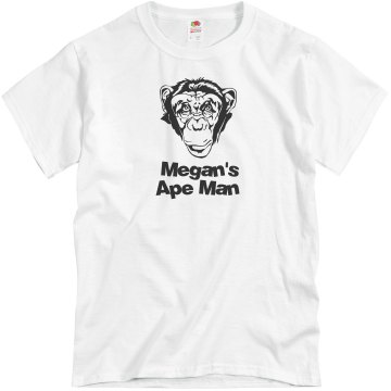 Megan's Ape Man Unisex Basic Gildan Heavy Cotton Crew Neck Tee