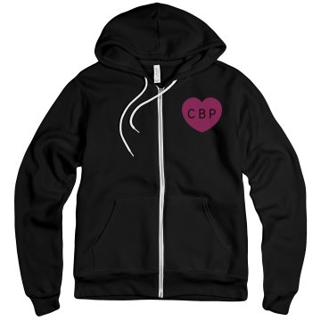 Love Initial Hoodie Unisex Gildan Heavy Blend Full Zip Hoodie