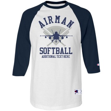 Semper Fi Distressed Unisex Champion Raglan Baseball Tee