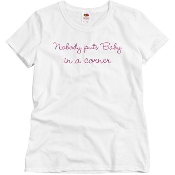 Baby in a Corner Junior Fit Bella Sheer Longer Length Rib Tee