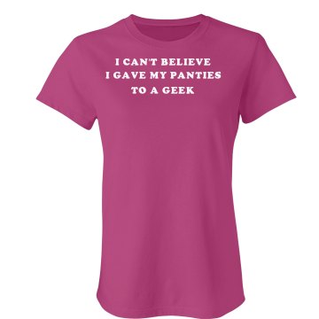 Panty Giveaway Junior Fit Bella Sheer Longer Length Rib Tee