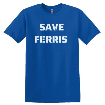 Save Ferris-mens Unisex Gildan Heavy Cotton Crew Neck Tee