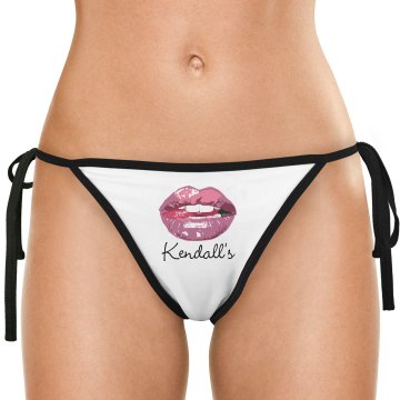 Kendall's Love American Apparel Nylon Tricot Side-Tie Bikini Swimsuit Bottom