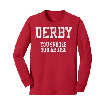 You Snooze You Bruise Youth Gildan Ultra Cotton Long Sleeve Tee