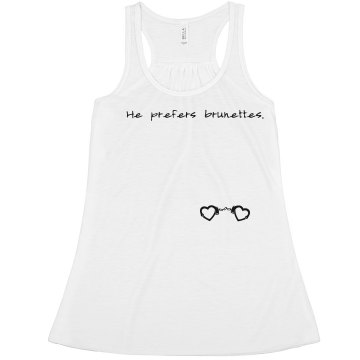 He Prefers Brunettes Misses Bella Flowy Boxy Lightweight Crop Tank