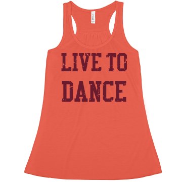 Live To Dance Misses American Apparel Neon Oversized Crop Tank