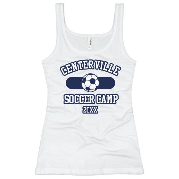 Soccer Camp Tank w/ Back Junior Fit Bella Sheer Longer Length Rib Tank Top