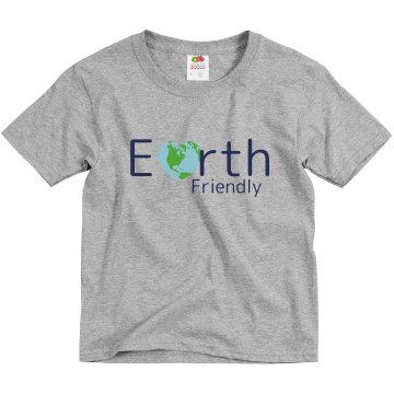 Earth Friendly Youth Gildan Ultra Cotton Crew Neck Tee