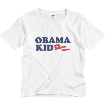 Obama Kid Youth Basic Gildan Heavy Cotton Crew Neck Tee