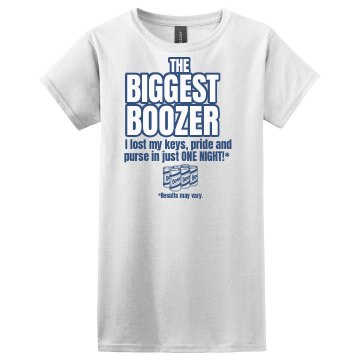 The Biggest Boozer Wmns Misses Relaxed Fit Gildan Heavy Cotton Tee