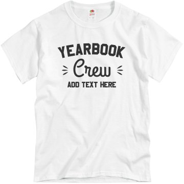 Yearbook Crew 2013 Unisex Gildan Heavy Cotton Crew Neck Tee