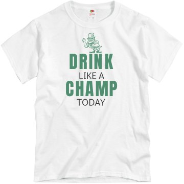 St Patrick's Champ Unisex Basic Gildan Heavy Cotton Crew Neck Tee