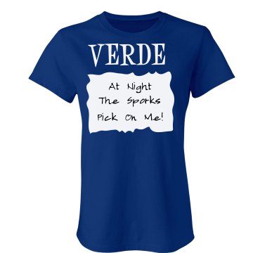 Verde Sauce Packet Costum Junior Fit Bella Crewneck Jersey Tee