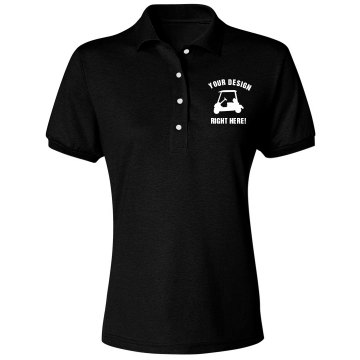 Custom Golf Shirt Misses Relaxed Fit IZOD Silkwash Stretch Polo
