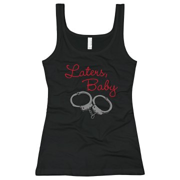 Laters Baby Handcuffs Junior Fit Bella Longer Length 1x1 Rib Tank Top