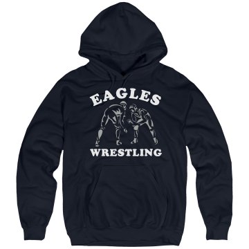 Wrestling Hoodie w/ Back Unisex Hanes Ultimate Cotton Heavyweight Hoodie