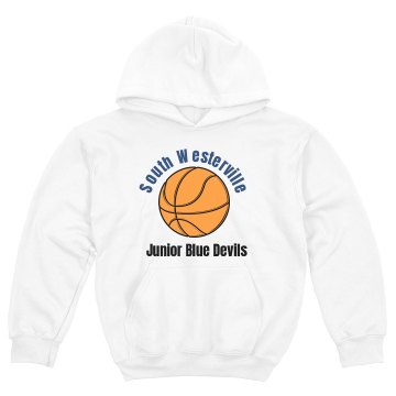Bball Double Sided Hoodie Youth Gildan Heavy Blend Hoodie