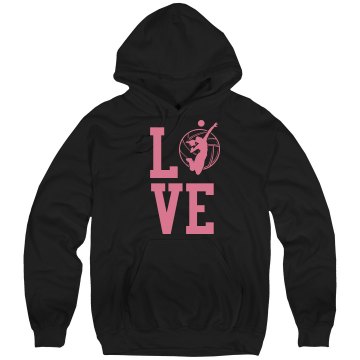 Volleyball Love Unisex Gildan Heavy Blend Hoodie