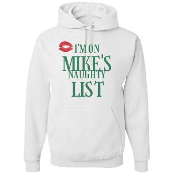 On The Naughty List Unisex Gildan Heavy Blend Hoodie