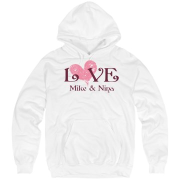 Love Mike & Nina Unisex Hanes Ultimate Cotton Heavyweight Hoodie