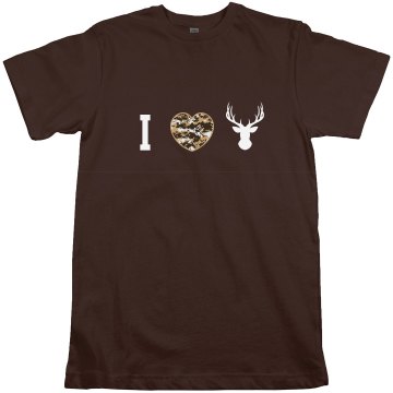 Heart Hunting Tee Unisex American Apparel Fine Jersey Tee