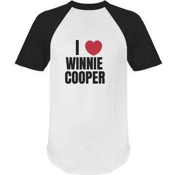 I Love Winnie Cooper Unisex Anvil Ringer Tee