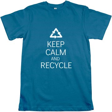 Keep Calm & Recycle Unisex Anvil Organic Tee